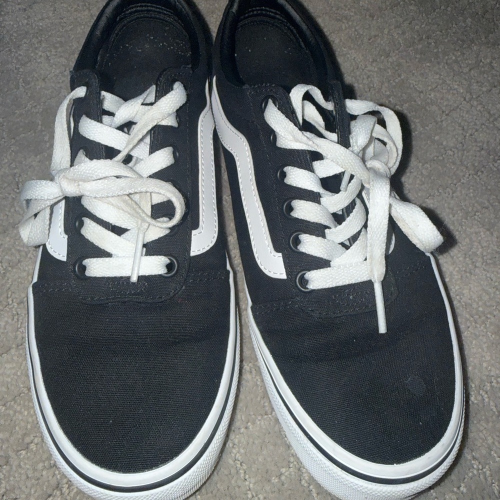 Vans Black Canvas Sneakers with Gum Soles